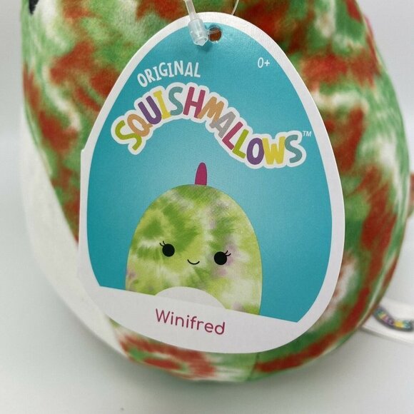 Squishmallows 8" Winifred the Chameleon Green Tie Dye Stuffed Plush Kelly Toy - Picture 3 of 5
